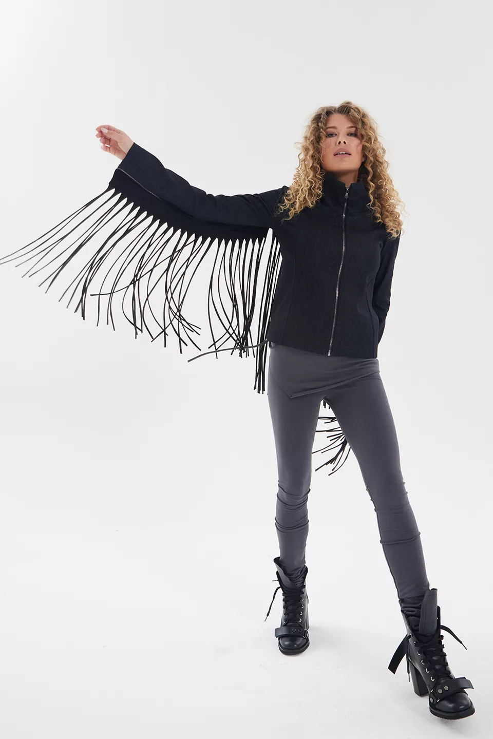 Jacket with fringe - Image 5