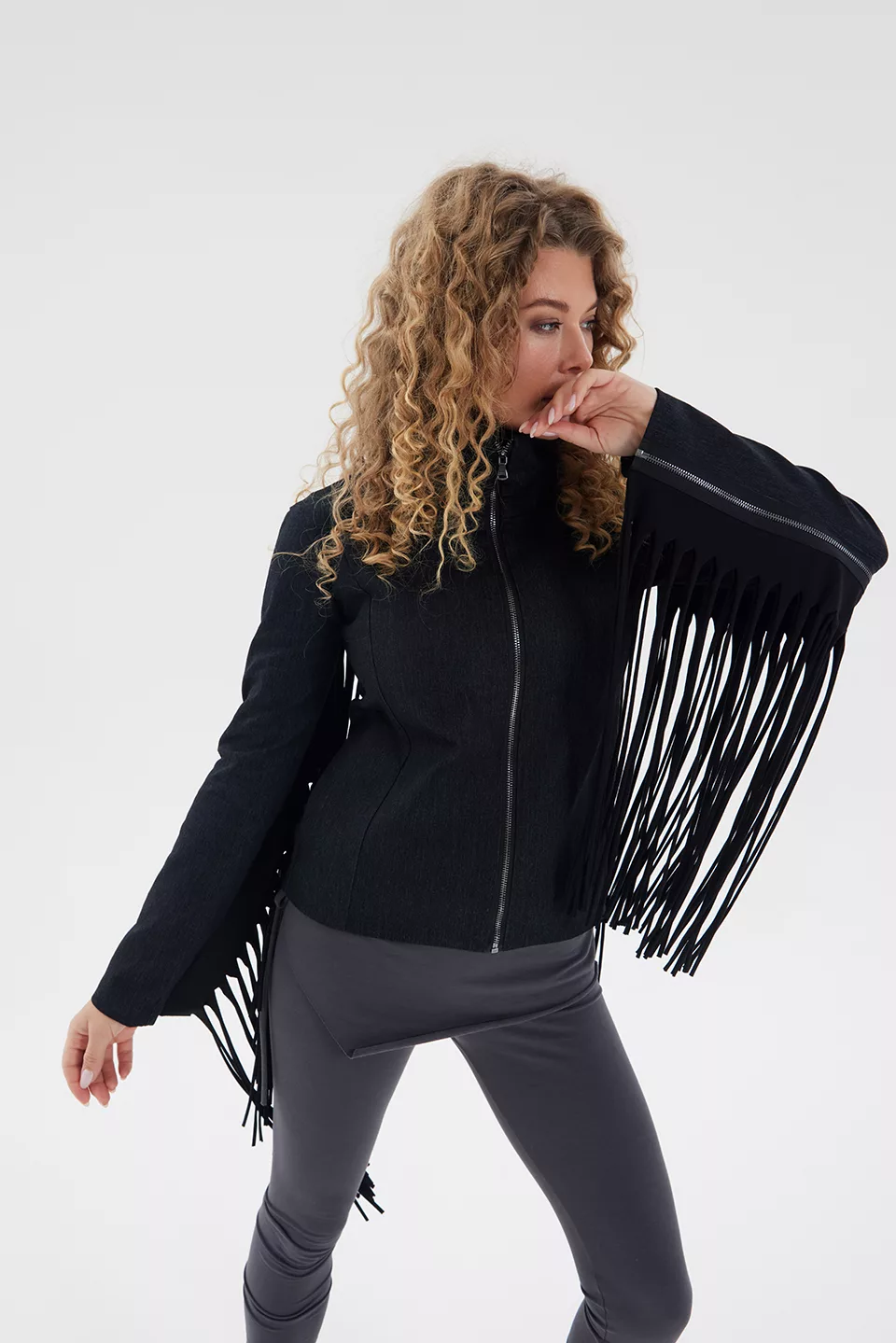 Jacket with fringe - Image 3