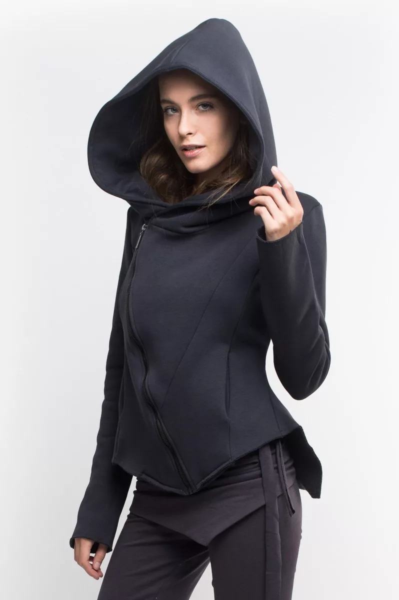 Sweatshirt with a gray hem