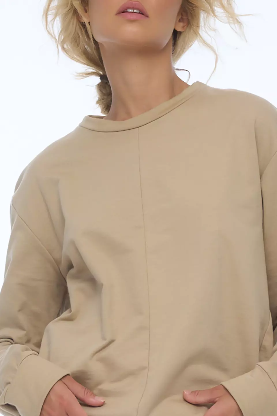 Sweatshirt with a multi-layered effect - Image 4