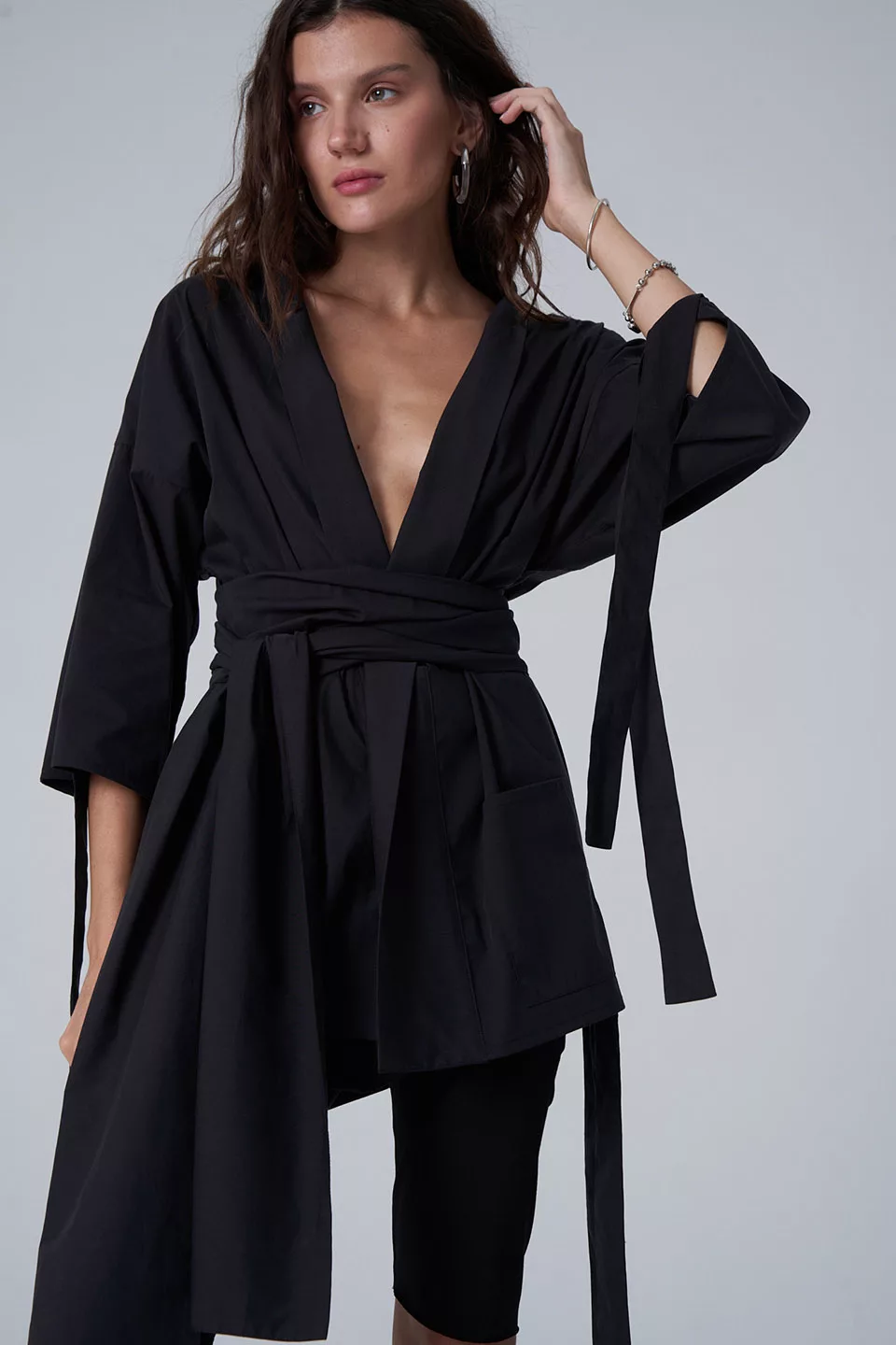 Kimono with ribbons