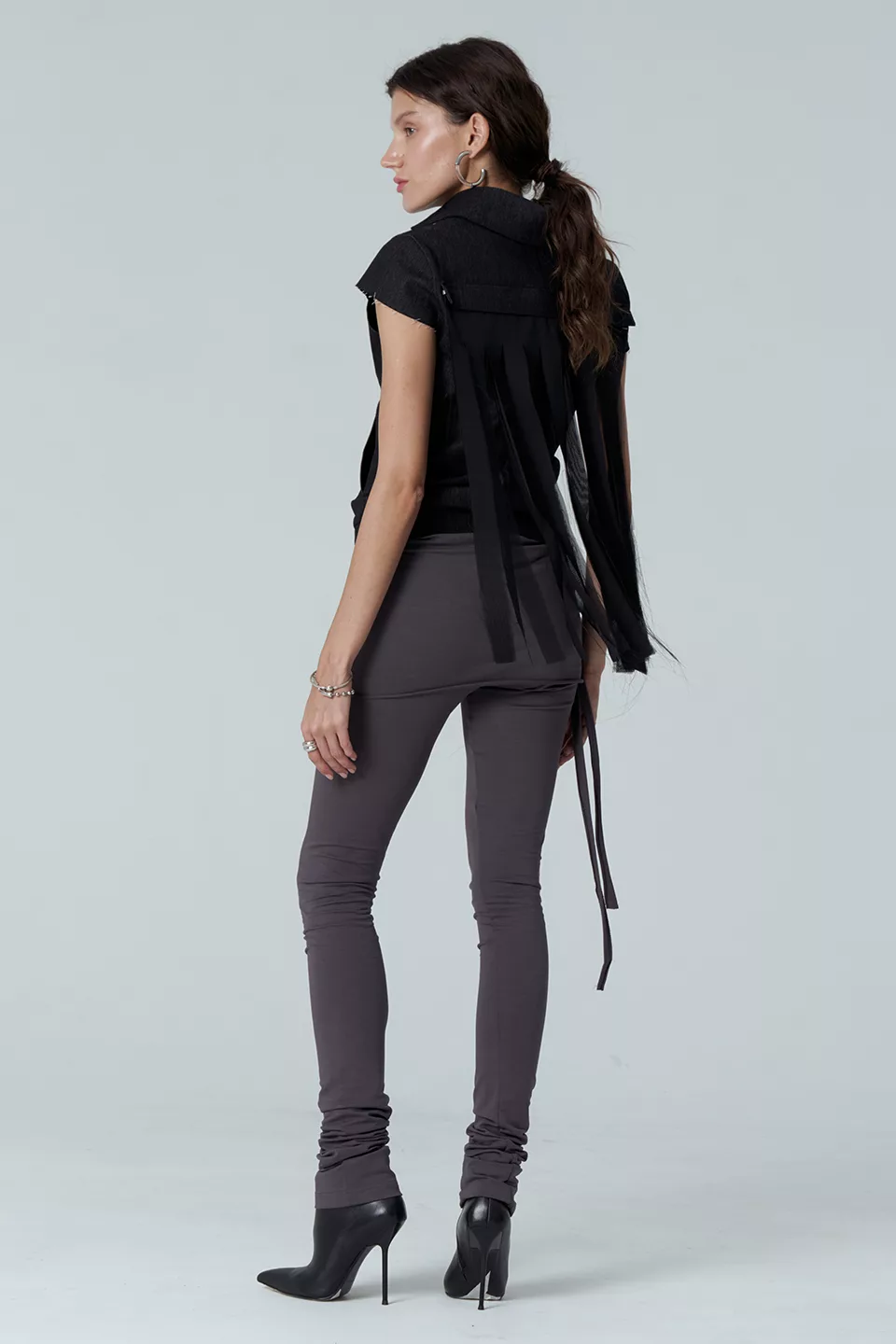 Vest with fringe
