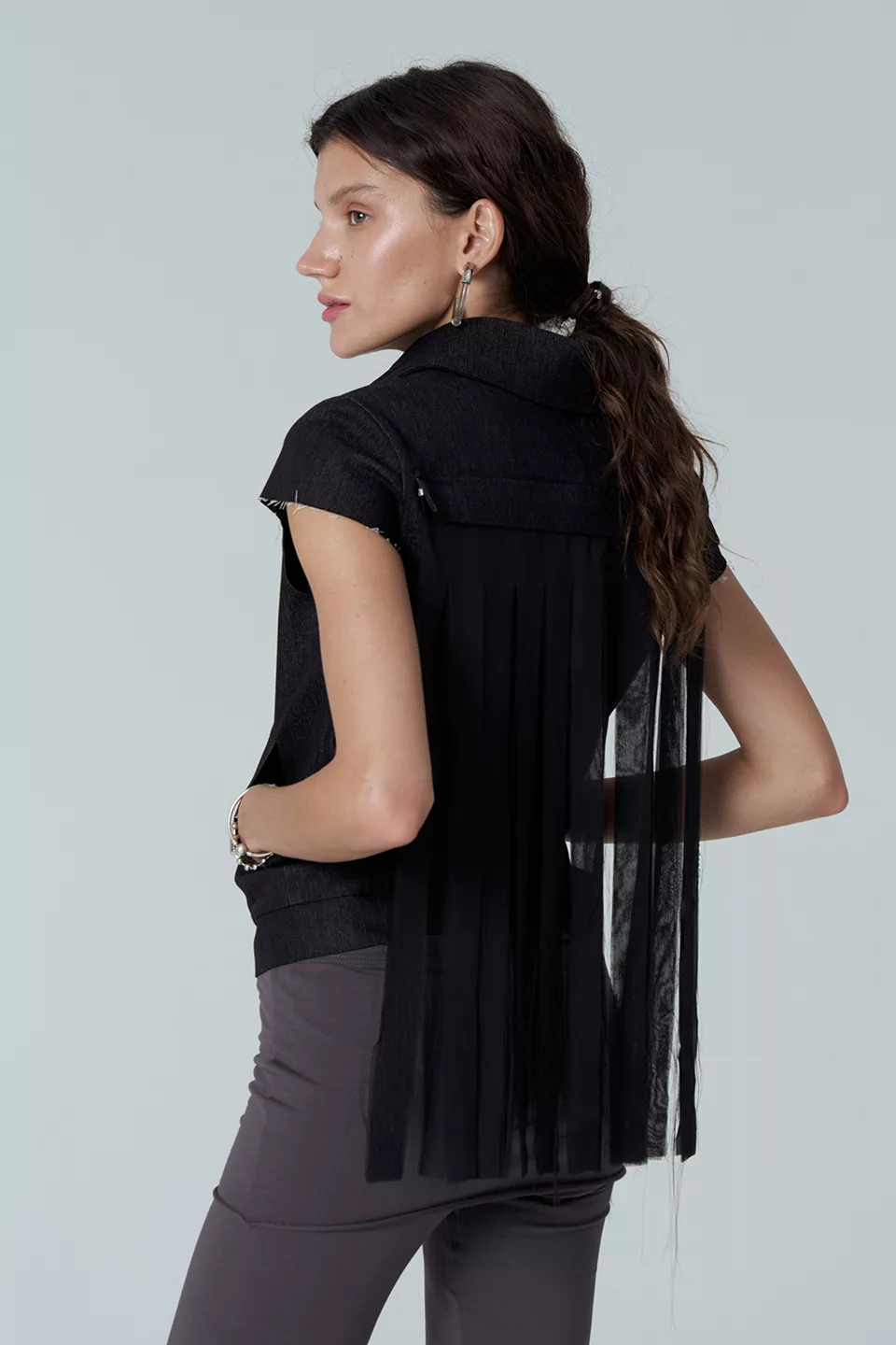 Vest with fringe - Image 2