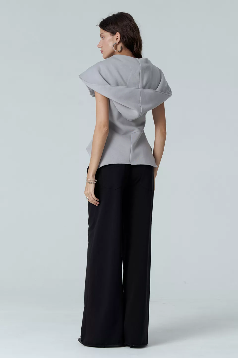 Light-gray vest with a hem - Image 7